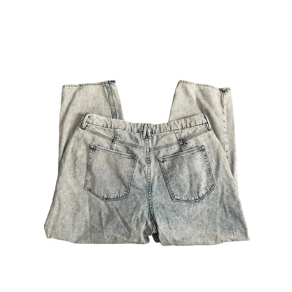 Good American Relaxed Distressed Jeans Size 16 - Picture 5 of 6
